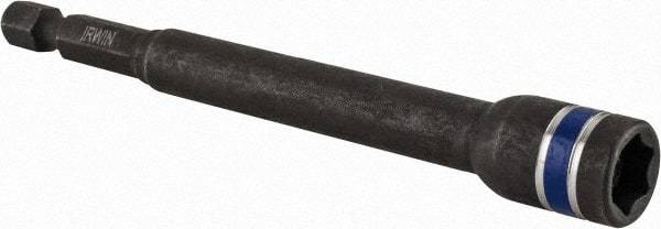 Irwin - 5/16" Magnetic Nutsetter - 1/4" Hex Drive, 4" OAL, 1/2" Socket Nose Diam - A1 Tooling