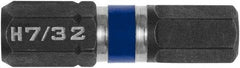 Irwin - 7/32" Hex Bit - 1/4" Hex Drive, 1" OAL - A1 Tooling