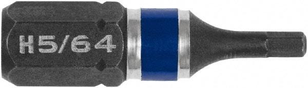 Irwin - 5/64" Hex Bit - 1/4" Hex Drive, 1" OAL - A1 Tooling