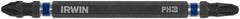 Irwin - #2 x #3 D/E Phillips Screwdriver Bit - 1/4" Hex Drive, 4" OAL - A1 Tooling