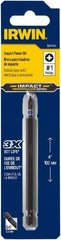 Irwin - #1 Phillips Screwdriver Bit - 1/4" Hex Drive, 4" OAL - A1 Tooling