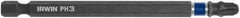 Irwin - #3 Phillips Screwdriver Bit - 1/4" Hex Drive, 4" OAL - A1 Tooling