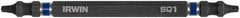 Irwin - #1 x #1" Square Size D/E Square Recess Screwdriver Bit - 1/4" Hex Drive, 4" OAL - A1 Tooling