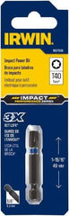 Irwin - T40 Torx Bit - 1/4" Hex Drive, 2" OAL - A1 Tooling