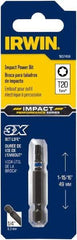 Irwin - T20 Torx Bit - 1/4" Hex Drive, 2" OAL - A1 Tooling