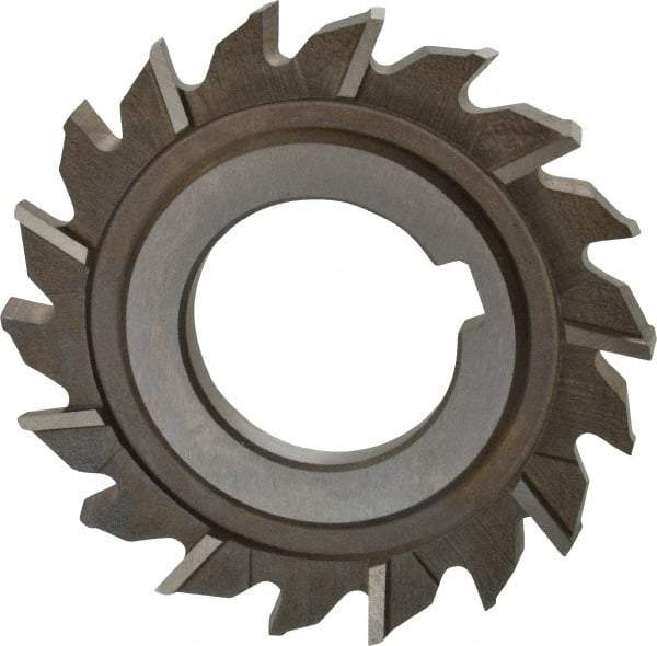 Keo - 3" Diam x 1/4" Width of Cut, 18 Teeth, High Speed Steel Side Milling Cutter - Staggered Teeth, Uncoated - A1 Tooling