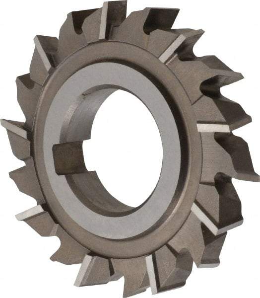 Keo - 3" Diam x 1/2" Width of Cut, 18 Teeth, High Speed Steel Side Milling Cutter - Staggered Teeth, Uncoated - A1 Tooling