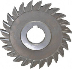 Keo - 4" Diam x 1/4" Width of Cut, 24 Teeth, High Speed Steel Side Milling Cutter - Straight Teeth, Uncoated - A1 Tooling