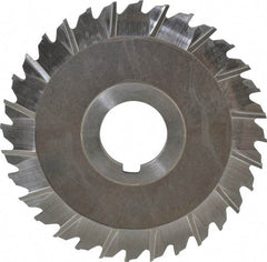 Keo - 4" Blade Diam x 1/8" Blade Thickness, 1" Hole, 32 Teeth, High Speed Steel Side Chip Saw - Staggered Tooth, Arbor Connection, Right Hand Cut, Uncoated - A1 Tooling