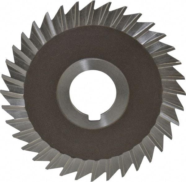 Keo - 4" Blade Diam x 3/32" Blade Thickness, 1" Hole, 36 Teeth, High Speed Steel Side Chip Saw - Straight Tooth, Arbor Connection, Right Hand Cut, Uncoated, with Keyway - A1 Tooling