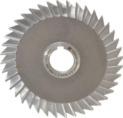 Keo - 5" Blade Diam x 5/32" Blade Thickness, 1" Hole, 40 Teeth, High Speed Steel Side Chip Saw - Straight Tooth, Arbor Connection, Right Hand Cut, Uncoated, with Keyway - A1 Tooling