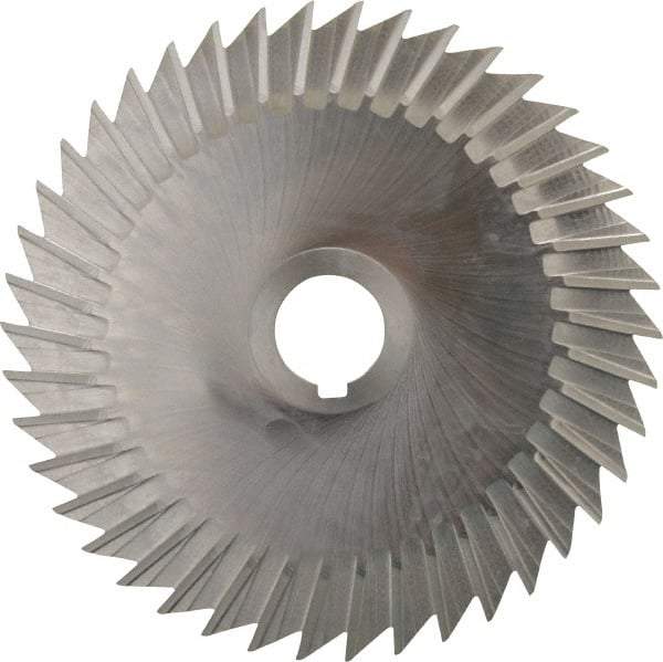 Keo - 6" Blade Diam x 1/16" Blade Thickness, 1" Hole, 42 Teeth, High Speed Steel Side Chip Saw - Straight Tooth, Arbor Connection, Right Hand Cut, Uncoated, with Keyway - A1 Tooling