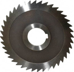 Keo - 4" Diam x 3/32" Blade Thickness x 1" Arbor Hole Diam, 40 Tooth Slitting and Slotting Saw - Arbor Connection, Right Hand, Uncoated, High Speed Steel, Concave Ground, Contains Keyway - A1 Tooling