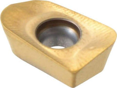 Seco - XOMX120424 ME08 Grade F40M Carbide Milling Insert - TiAlN/TiN Finish, 0.157" Thick, 3/32" Corner Radius - A1 Tooling