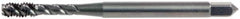 OSG - 1/2-13 UNC 3 Flute 3B Plug Spiral Flute Tap - High Speed Steel, Oxide Finish, 3-3/8" OAL, Right Hand Flute, Right Hand Thread, H3, Series 13020 - A1 Tooling