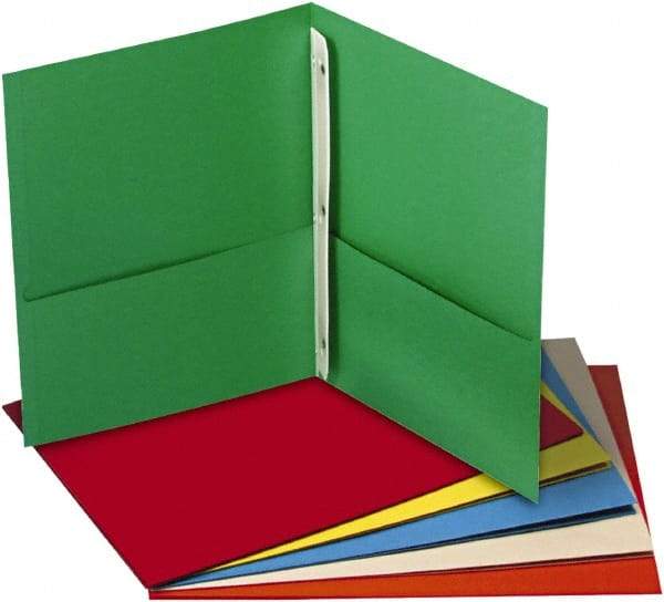 UNIVERSAL - 8-1/2" Long x 11" Wide Report Cover with Tang/Prong Binding - Assorted Colors - A1 Tooling