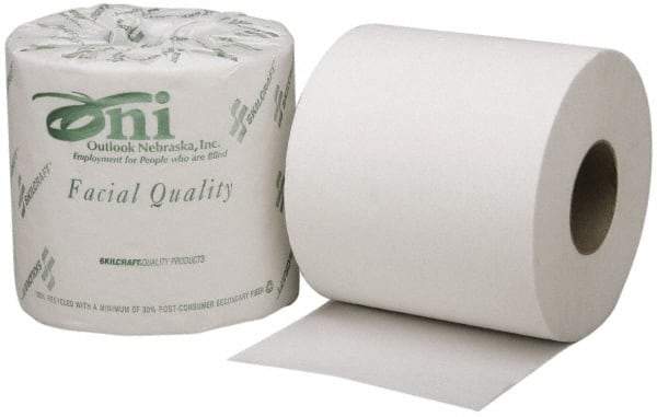 Ability One - 1,200' Roll Length x 4" Sheet Width, Standard Roll Toilet Tissue - Single Ply, White - A1 Tooling