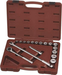 Paramount - 17 Piece 1/2" Drive Chrome Finish Socket Set - 6 Points, 3/8" to 1-1/4" Range, Inch Measurement Standard - A1 Tooling