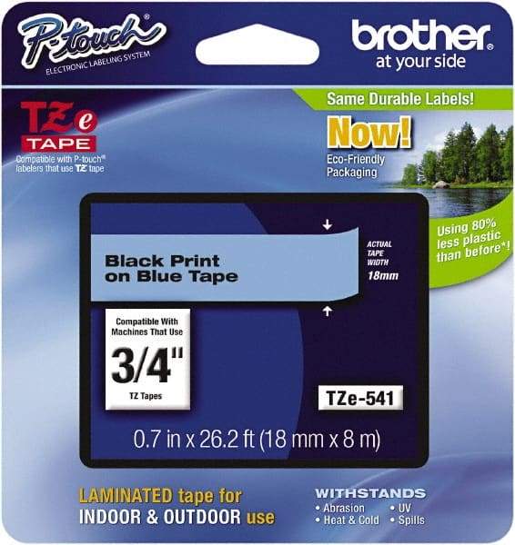 Brother - 3/4" Wide, Blue Tape Cassette - For Label Maker - A1 Tooling