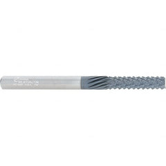 Onsrud - 1/4" Diam, 1" LOC, End Mill End, Solid Carbide Diamond Pattern Router Bit - Right Hand Cut, 3" OAL, 1/4" Shank Diam, Use on Composites - A1 Tooling