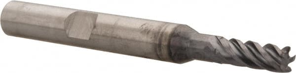 Kennametal - 4mm, 5 Flute, Solid Carbide, 0.25mm Corner Radius End Mill - 55mm OAL, 11mm LOC - A1 Tooling