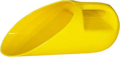 Trynex - 80 oz Yellow Plastic Round Bottom Scoop - 7" Wide x 7" Deep Bowl, 5" Handle Length, 14-1/2" OAL - A1 Tooling