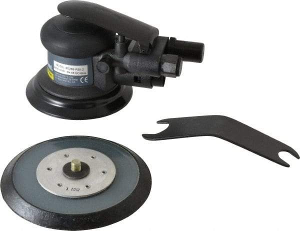 Ingersoll-Rand - 12,000 OPM, 15.8 CFM Air Consumption, Palm Air Orbital Sander - Round Pad, 1/4 NPT Inlet - A1 Tooling