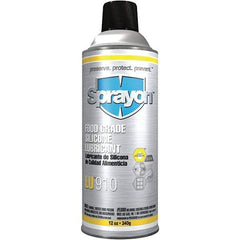 Sprayon - 12 oz Aerosol Silicone Lubricant - Clear, -58°F to 575°F, Food Grade - A1 Tooling