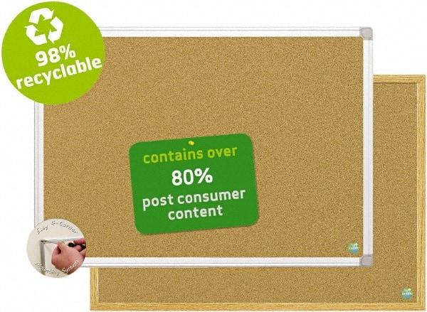 MasterVision - 24" Wide x 18" High Open Cork Bulletin Board - Natural (Color) - A1 Tooling