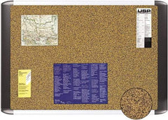 MasterVision - 72" Wide x 48" High Open Cork Bulletin Board - Tan - A1 Tooling