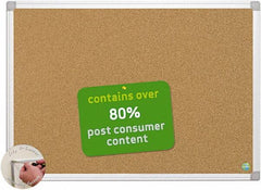 MasterVision - 48" Wide x 36" High Open Cork Bulletin Board - Natural (Color) - A1 Tooling