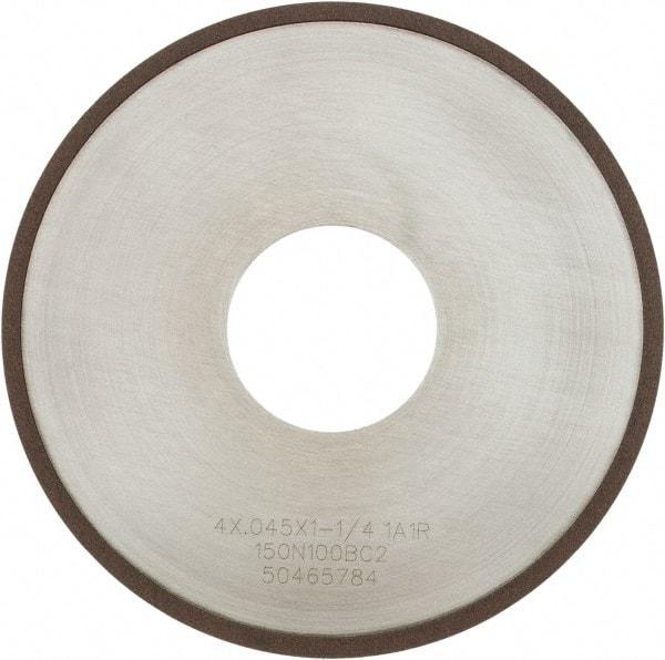 Tru-Maxx - 4" 150 Grit Diamond Cutoff Wheel - 0.045" Thick, 1-1/4" Arbor, Use with Angle Grinders - A1 Tooling