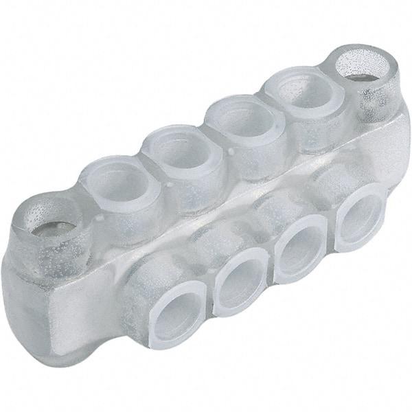 Panduit - 4 Port, 2/0 to 14 AWG Compatible, Tap Connector - 2.86" OAL x 1.31" OAW x 1.36" OAH, Clear - A1 Tooling