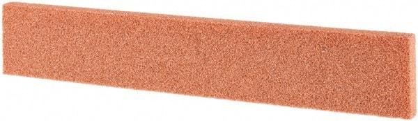 Tru-Maxx - 80 Grit Aluminum Oxide Rectangular Roughing Stone - Medium Grade, 1" Wide x 6" Long x 1/4" Thick - A1 Tooling