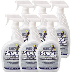 Surge Industrial - 32 fl oz Liquid Stainless Steel Cleaner - Unscented, Spray Bottle Container - A1 Tooling