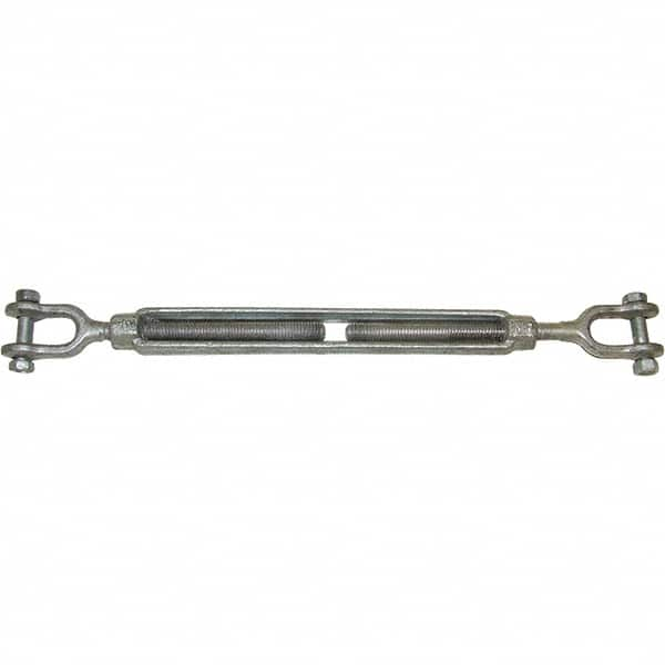 CM - 15,200 Lb Load Limit, 1-1/4" Thread Diam, 12" Take Up, Forged Steel Turnbuckle Body Turnbuckle - A1 Tooling