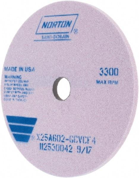 Norton - 250mm x 32mm Hole x 10mm Thick, G Hardness, 60 Grit Surface Grinding Wheel - Aluminum Oxide, Type 1 - A1 Tooling