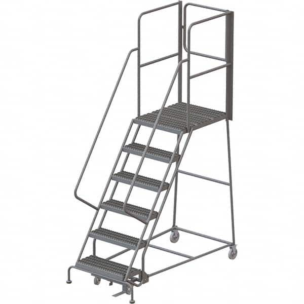 TRI-ARC - Rolling & Wall Mounted Ladders & Platforms Type: Rolling Warehouse Ladder Style: Rolling Platform Ladder - A1 Tooling