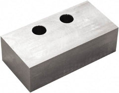 5th Axis - 6" Wide x 2" High x 2.95" Thick, Flat/No Step Vise Jaw - Soft, Steel, Manual Jaw, Compatible with V6105M Vises - A1 Tooling