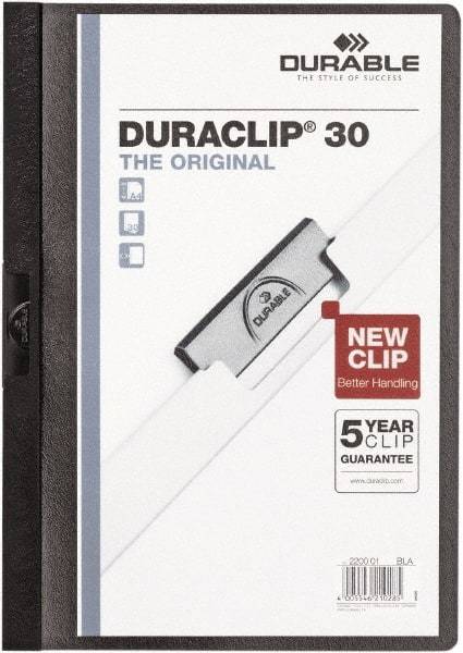 DURABLE - 11" Long x 8" Wide Report Cover - Black - A1 Tooling