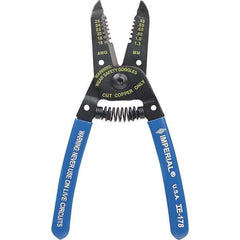 Imperial - 16 to 26 AWG Capacity Wire Stripper/Cutter - 6" OAL, Hardened Steel with Cushion Grip Handle - A1 Tooling