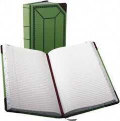 Boorum & Pease - 500 Sheet, 7-5/8 x 12-1/2", Record/Account Book - Green & Red - A1 Tooling