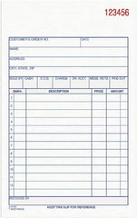 Adams Business Forms - 50 Sheet, 4-3/16 x 7-3/16", Sales Order Book - White - A1 Tooling