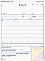 Adams Business Forms - 50 Sheet, 8-1/2 x 11-7/16", Sales Order Book - White, Canary & Pink - A1 Tooling