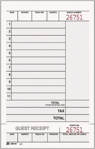 Adams Business Forms - 250 Sheet, 7-1/4 x 4-1/4", Guest Book - White - A1 Tooling