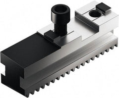 Schunk - 8" Max Chuck Diam Compatibility, Case Hardened Steel Serrated Hard Lathe Master Jaws - 0 Steps - A1 Tooling