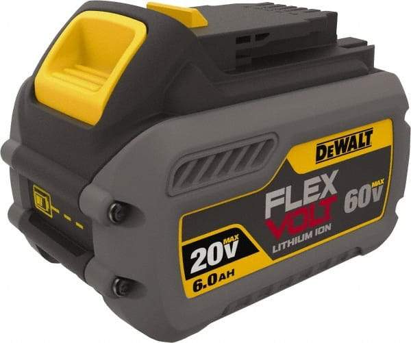 DeWALT - 60 Volt Lithium-Ion Power Tool Battery - 6 Ahr Capacity, 2 hr Charge Time, Series 20/60 FLEXVOLT - A1 Tooling