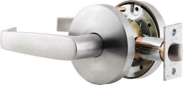 Falcon - Storeroom Lever Lockset for 1-3/8 to 1-7/8" Thick Doors - 2-3/4" Back Set, SFIC Cylinder, Stainless Steel, Satin Chrome Finish - A1 Tooling