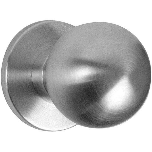 Falcon - 1-3/8 to 1-7/8" Door Thickness, Satin Chrome Passage Knob Lockset - 2-3/4" Back Set, Stainless Steel - A1 Tooling