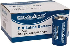 PRO-SAFE - Size D, Alkaline, Standard Battery - 1.5 Volts, Flat Terminal, LR20 - A1 Tooling